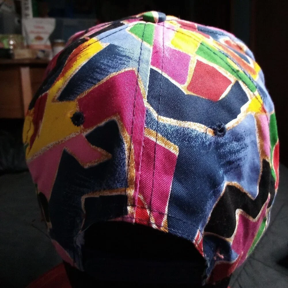 Deadstock Vintage Abstract Geometric Snap Trucker Hat Cap